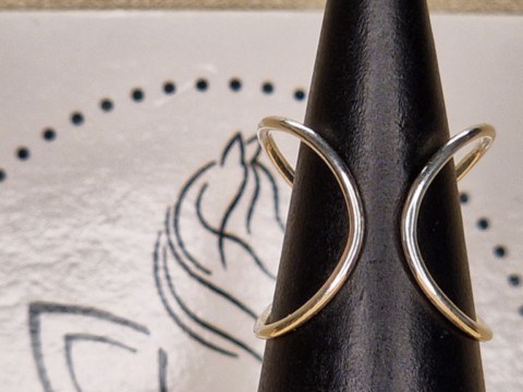 Bague chevron en gold filled