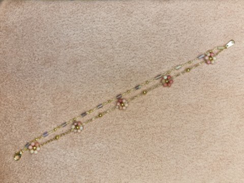 bracelet améthyste et rhodochronsite