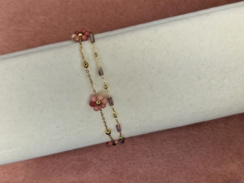 améthyste et rhodochrosite