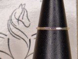 Bague gold filled martelée